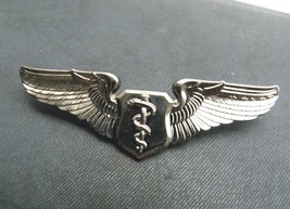 USAF AIR FORCE LARGE FLIGHT SURGEON BASIC WINGS LAPEL PIN BADGE 3 INCHES... - £6.25 GBP