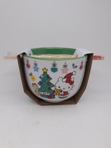 Hello Kitty Christmas Ceramic Ramen Bowl With Chopsticks  - £19.83 GBP