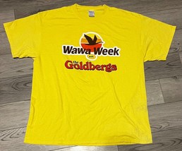 WaWa Yellow Short Sleeve T-Shirt Size XL &quot;WaWa Week With The Goldbergs&quot; - $7.84