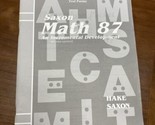 Saxon 87 Math (2nd Edition) 8/7 Test booklet ONLY - $69.99