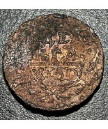 1750 Russia Empresses Elizabeth I AE Copper Denga 1/2 Kopeck 6.63g Russi... - £9.27 GBP