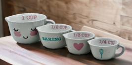 Whimsical Cupboard I Love Baking 10 Strawberry Street Set Of 4 Measuring Cups - £15.03 GBP