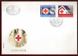 FDC 1975 Yugoslavia Red Cross Health Welfare Care Organisation Humanitarian - £3.27 GBP
