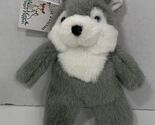 Natural Wonders Forest Friends walking finger puppet mini gray wolf husk... - $9.43