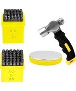 76Pcs Metal Stamping Kit 1/4&quot;(6mm) Font Uppercase And1/8&quot;(3mm) Lowercase... - $71.04 CAD