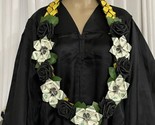 Graduation Money Lei Flower Gold/Yellow &amp; Black Four Braided Ribbons - $84.15