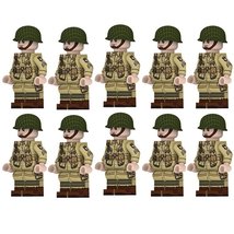 WW2 101st America Airborne Soldiers Elite 10 Minifigures Toys - £15.60 GBP