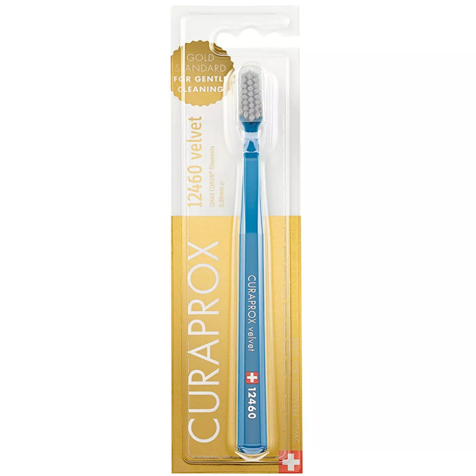 3 PACK  Curaprox Toothbrush Blister Pack CS12460 Velvet - Colour May Very