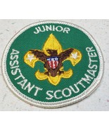 Vintage Flap Pocket PATCH BSA Boy Scout Junior Assistant SCOUTMASTER 3&quot; ... - $13.14