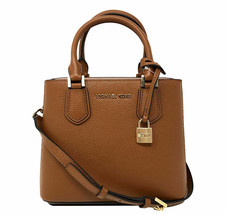 New $328 Michael Kors Bag Luggage Brown Leather &#39;adele&#39; Md Messenger - £71.12 GBP
