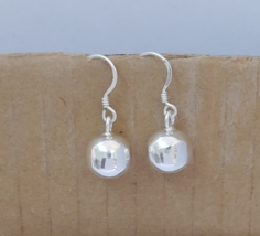 Moroccan Earring Silver Ball Simple Berber Dangle Handmade African Gift ... - $553.60 MXN