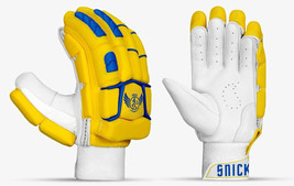 SNICK YELLOW BLUE Premium batting gloves - $81.78 CAD