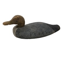 VTG Wooden Hand Carved Duck Decoy Blue Rigid Head - $296.99