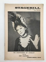 1964 Stagebill The Goodman Theatre Zoe Caldwell in The Madwoman of Chaillot - £14.92 GBP