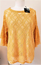 Crochet Top Bobeau Sz.- L Orange - £19.95 GBP