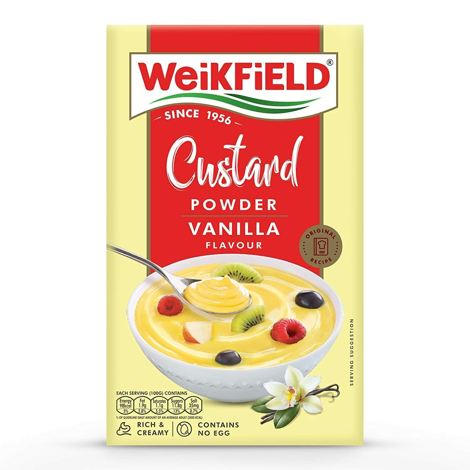 Weikfield Vanilla Custard Powder 100 gm Eggless FREE SHIP - £8.77 GBP