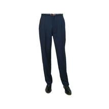 Men Apollo King Banded Collarless suit Mandarin 5 Hidden Button Panel AG52 Navy image 11
