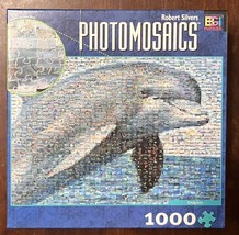 1000 Piece Photomosaics Jigsaw Puzzle Dolphin by Robert Silvers - £9.82 GBP
