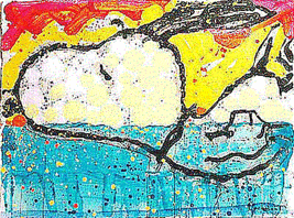 Tom Everhart &quot;Bora Bora Boogie Oogie&quot; Hand Signed Limited Ed. Snoopy Peanuts - £973.80 GBP