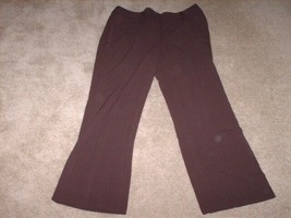 Larry Levine Brown Dress Pants Slacks Stretch Dress Pants Sz 16 Inseam NWT - £23.70 GBP