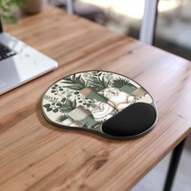 Cute Cat Plant Mouse Pad with Wrist Rest, Cat Lover Gift, Office Gift, D... - $30.00