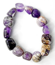 Amethyst, Chevron Nugget Bracelet - £38.35 GBP