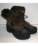 Mens 9 Itasca Brown Suede Leather Rubber Waterproof Winter Work Boots - $25.75 CAD