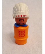 FISHER PRICE Vintage Little People,  Western Town Indian Chief Orange Pl... - $179.88 MXN