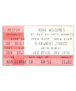 Sarrasin Zydeco Ticket Stub Avril 18 1990 St. Louis - £40.42 GBP