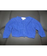 Janie and Jack Layette Periwinkle Knit Cardigan Sweater Size 3/6 Months EUC - $22.75