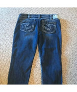 Womens Silver Twisted Capri jeans -- good condition - $515.41 MXN
