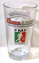 Coors Light Beer Glass FMF Official 1a div Cerveza Football Soccer - £3.88 GBP