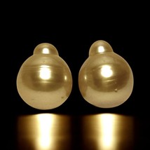 Huge Pair 11.5 x 13.9mm 24.7 Carats Deep Gold Philippines South Sea Loose Pearls - $235.62