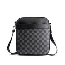  Men&#39;s Bag Plaid Crossbody Bag Pannier Bag Flow Small Backpack - £33.53 GBP