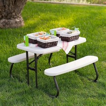 Lifetime Products Tables Folding Childrens Picnic Table Bench Collapsible ~ New - £79.41 GBP