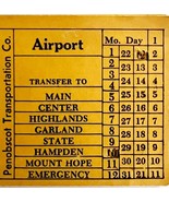 Railway Transfer Tickets Maine Penobscot Transportation Airport #2 E24 - $19.99