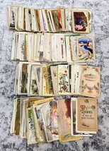 Antique Postcard Lot 245 pcs Victorian Embossed Holiday Christmas Easter Love - £77.66 GBP