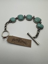 New With Tags Lucky Brand Faux Turquoise Bracelet 7.75” - £18.77 GBP