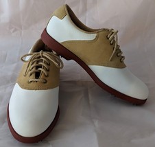 Foot Joy Soft joys Summer Series Leather Golf Saddle Shoes Spikes Womens Sz 6.5M - £11.83 GBP