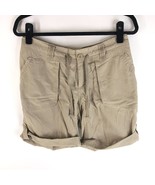 The North Face Womens Hiking Shorts Roll Up Pockets Nylon Beige 6 Long - £11.39 GBP