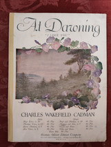 RARE Sheet Music At Dancing I Love You Charles Wakefield Cadman 1906 - £12.95 GBP