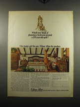 1969 Ethan Allen American Traditional Furniture Ad - Who&#39;d ever think of  - £14.78 GBP