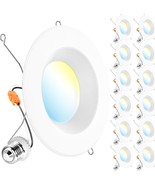 Sunco 12 Pack 5Cct Retrofit Led Recessed Lighting 6 Inch,, Certified - $97.39 CAD