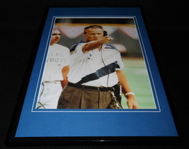 An item in the Sports Mem, Cards & Fan Shop category: Barry Switzer Framed 11x17 Photo Poster Display Cowboys