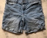 Eddie Bauer Boyfriend Light Wash Denim Size 4 Shorts Cuffed - $26.88