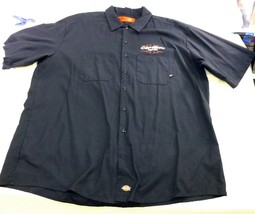 Dickies Chi-Town Large Cars Graphic Button-Up Work Shirt 3XLT Garage Mec... - $17.10