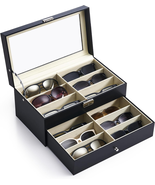 Sunglasses Organizer with 12 Slots, Multiple Eyeglasses Eyewear Display ... - $54.61 CAD