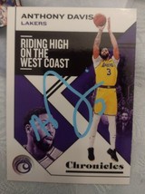 2020 Los Angeles Lakers Anthony Davis Panini Autographed Basketball Card With... - £99.91 GBP