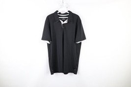 Oakley Mens Size Large O Logo Short Sleeve Collared Golf Polo Shirt Black - £30.92 GBP