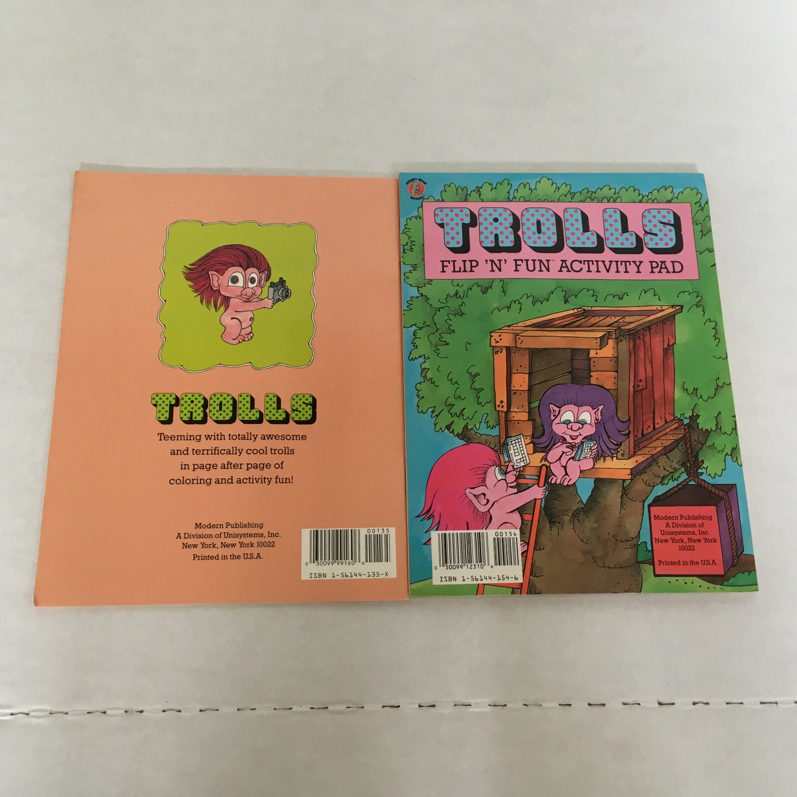 Vintage trolls coloring and activity book pad PB 1990s honey bear books Item image 4